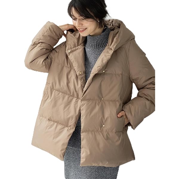 Amazon | [ オペークドットクリップ ] ダウンジャケット/コート 撥水